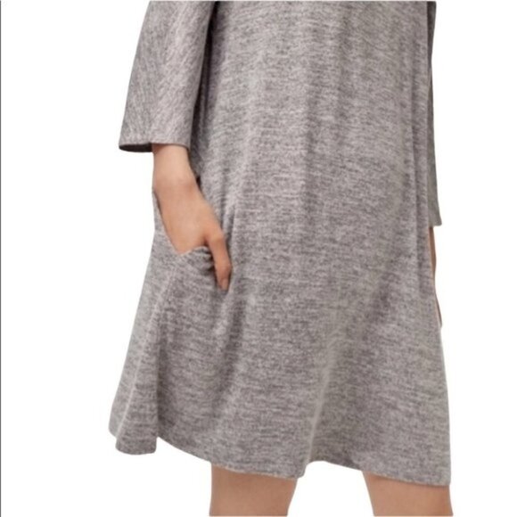 WILFRED COBER RELAXED GRAY SHIRT DRESS S - Picture 2 of 10